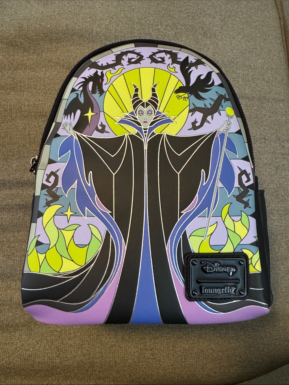 Loungefly Maleficent Mini Backpack Hard Tag - NWT-